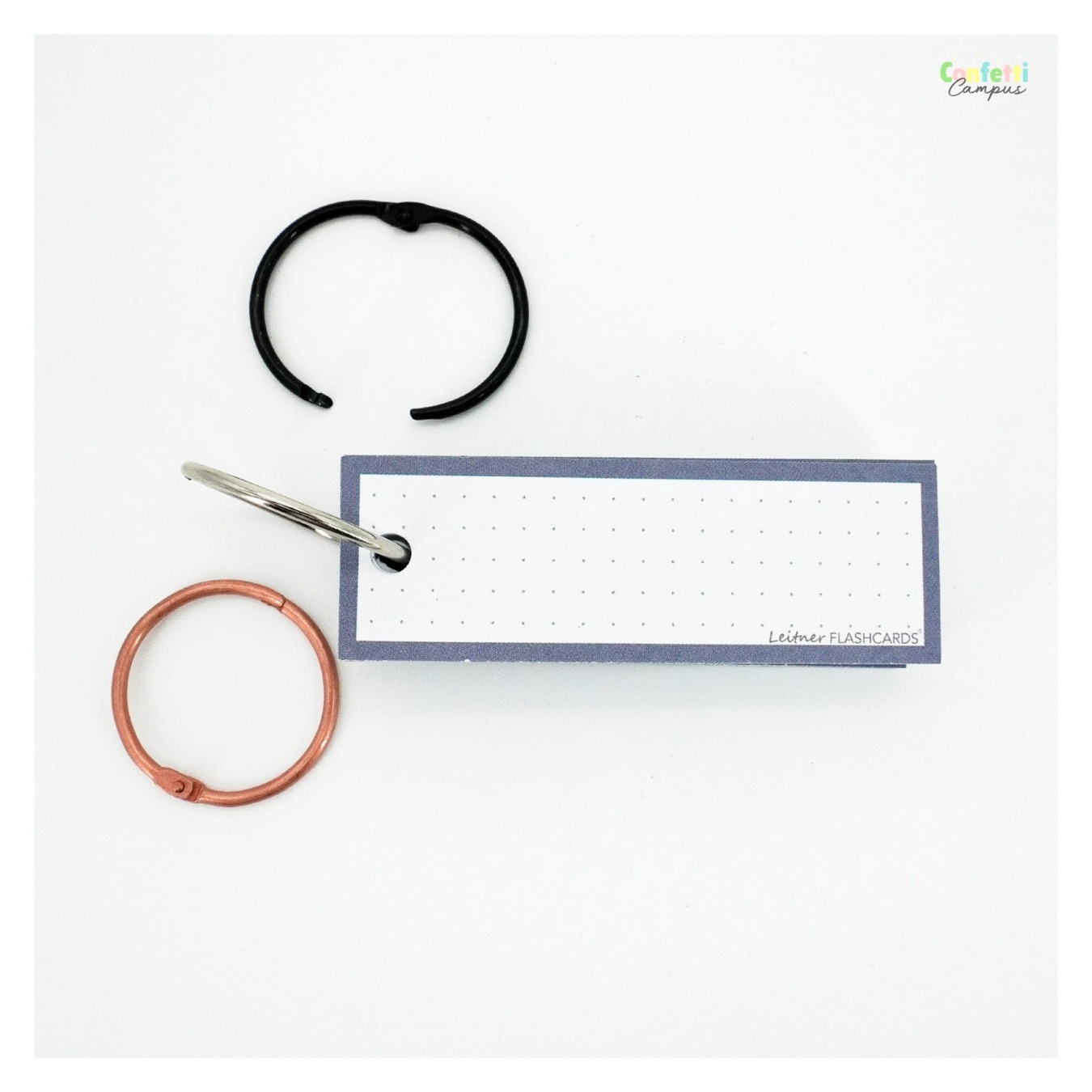 Leitner Flashcards Half Nature Staalblauw Mood