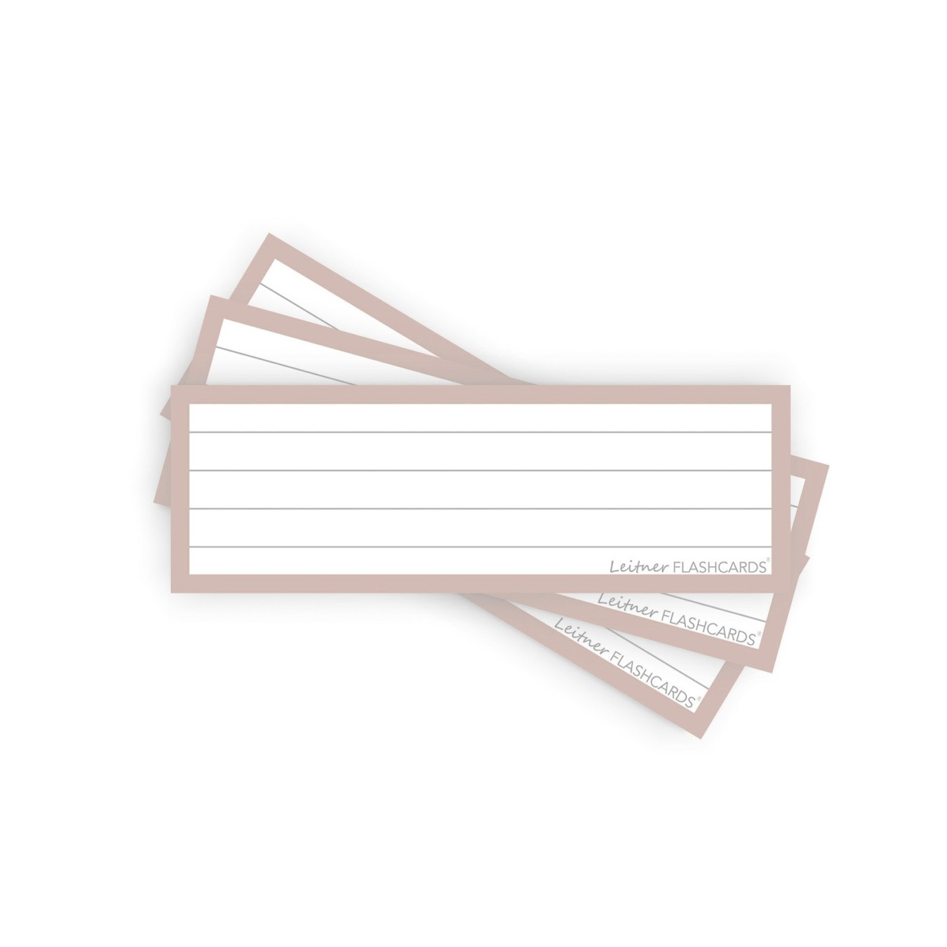 Leitner Flashcards Half Gelinieerd Greige