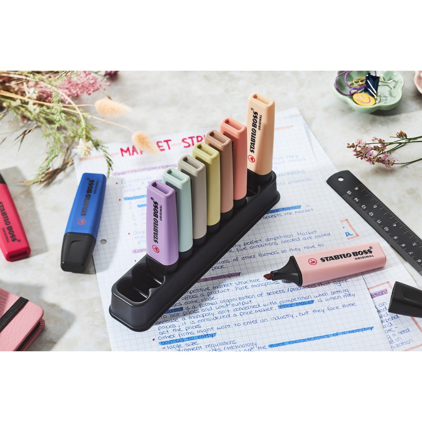 STABILO BOSS ORIGINAL Markeerstift Enkele Stift Wildflowers Mood-6