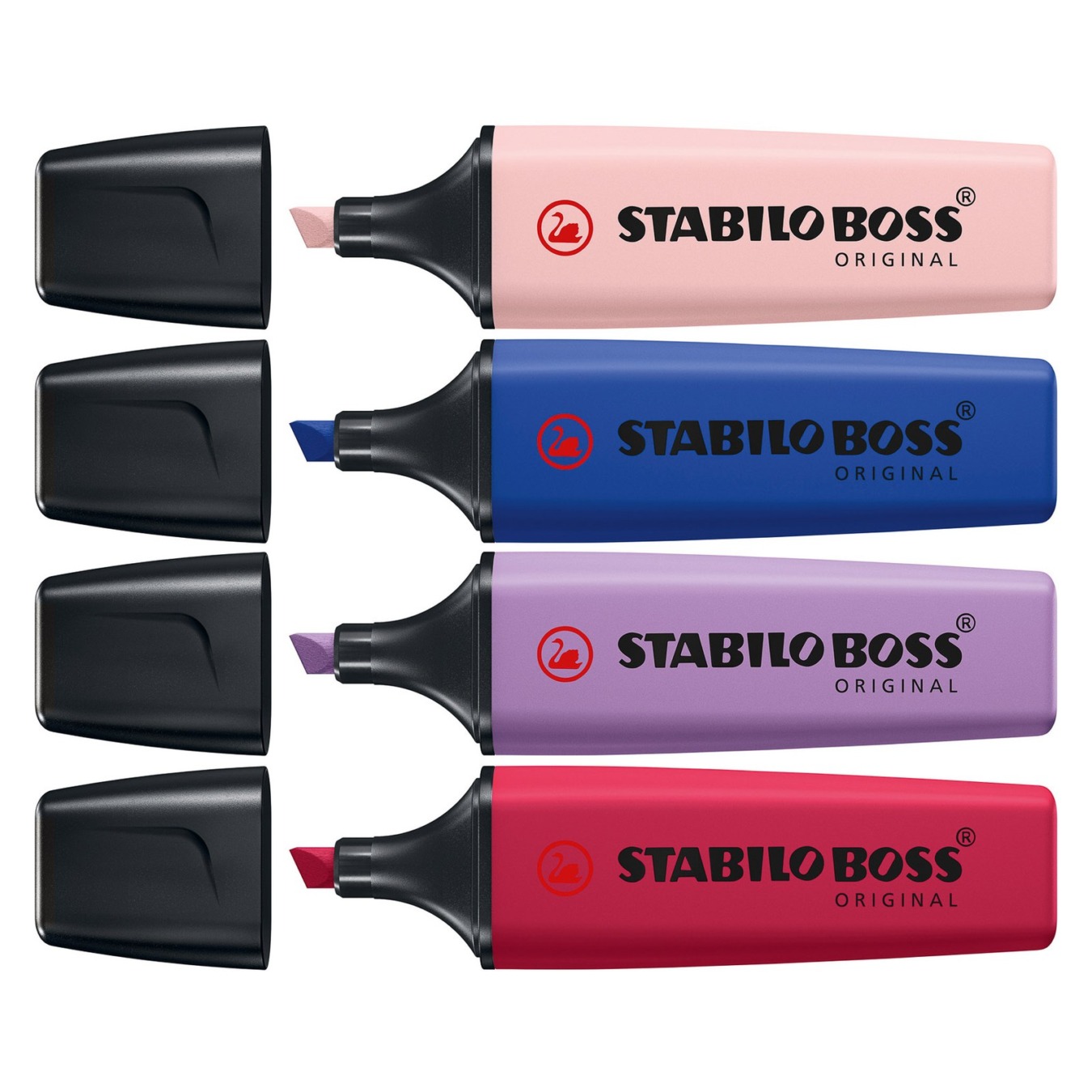 STABILO BOSS ORIGINAL Markeerstift NatureCOLORS Wildflower 4 stuks-1