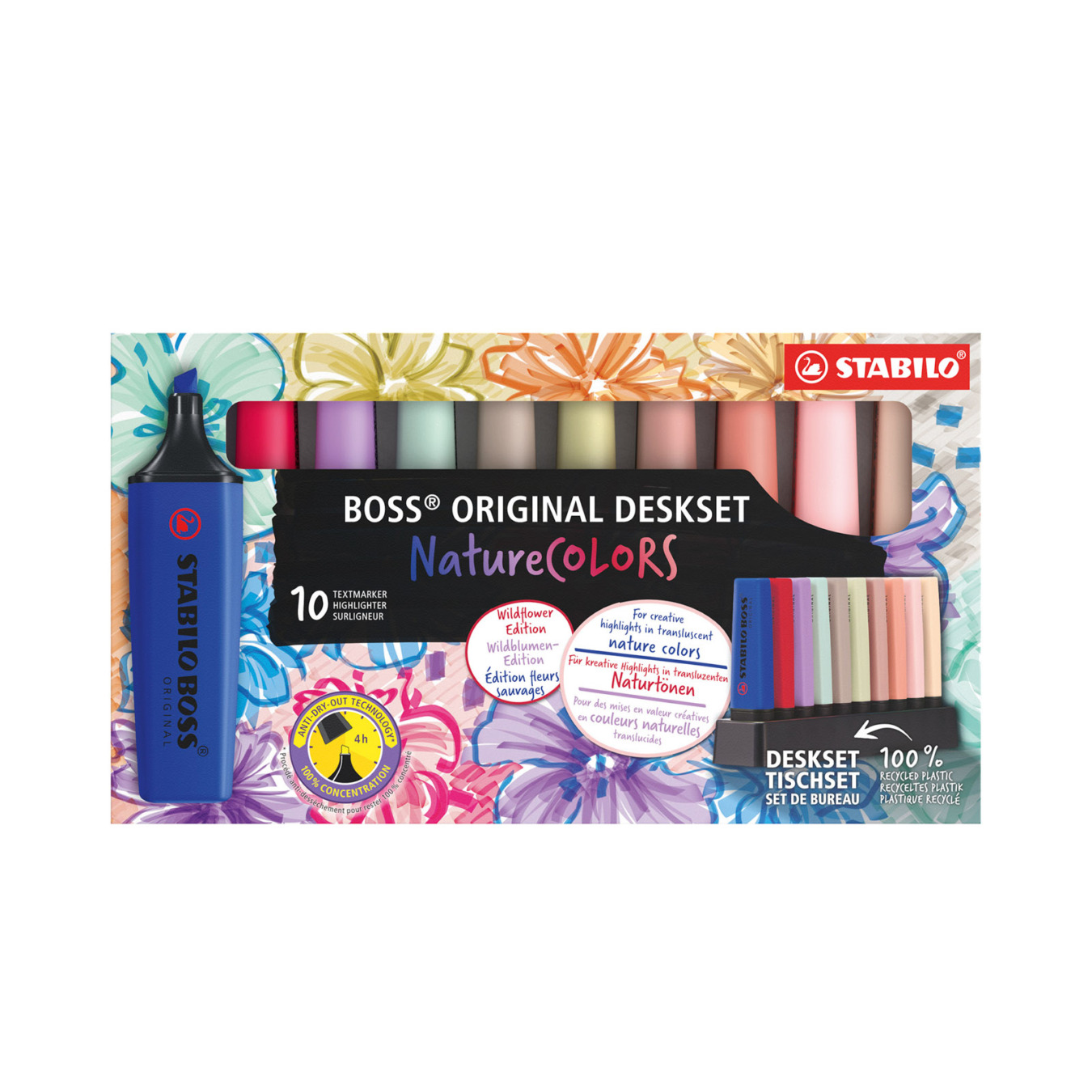 STABILO BOSS ORIGINAL Markeerstift NatureCOLORS Deskset