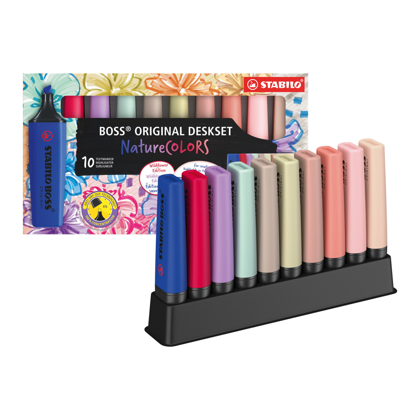 STABILO BOSS ORIGINAL Markeerstift NatureCOLORS Deskset