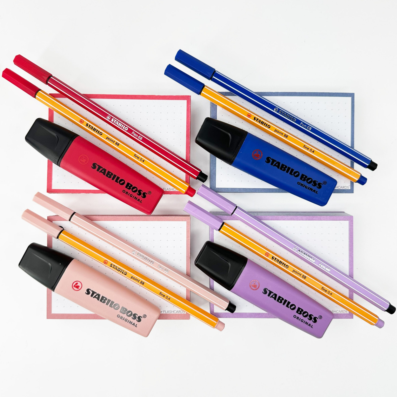 Cadeauset STABILO Wildflowers & Leitner Flashcards