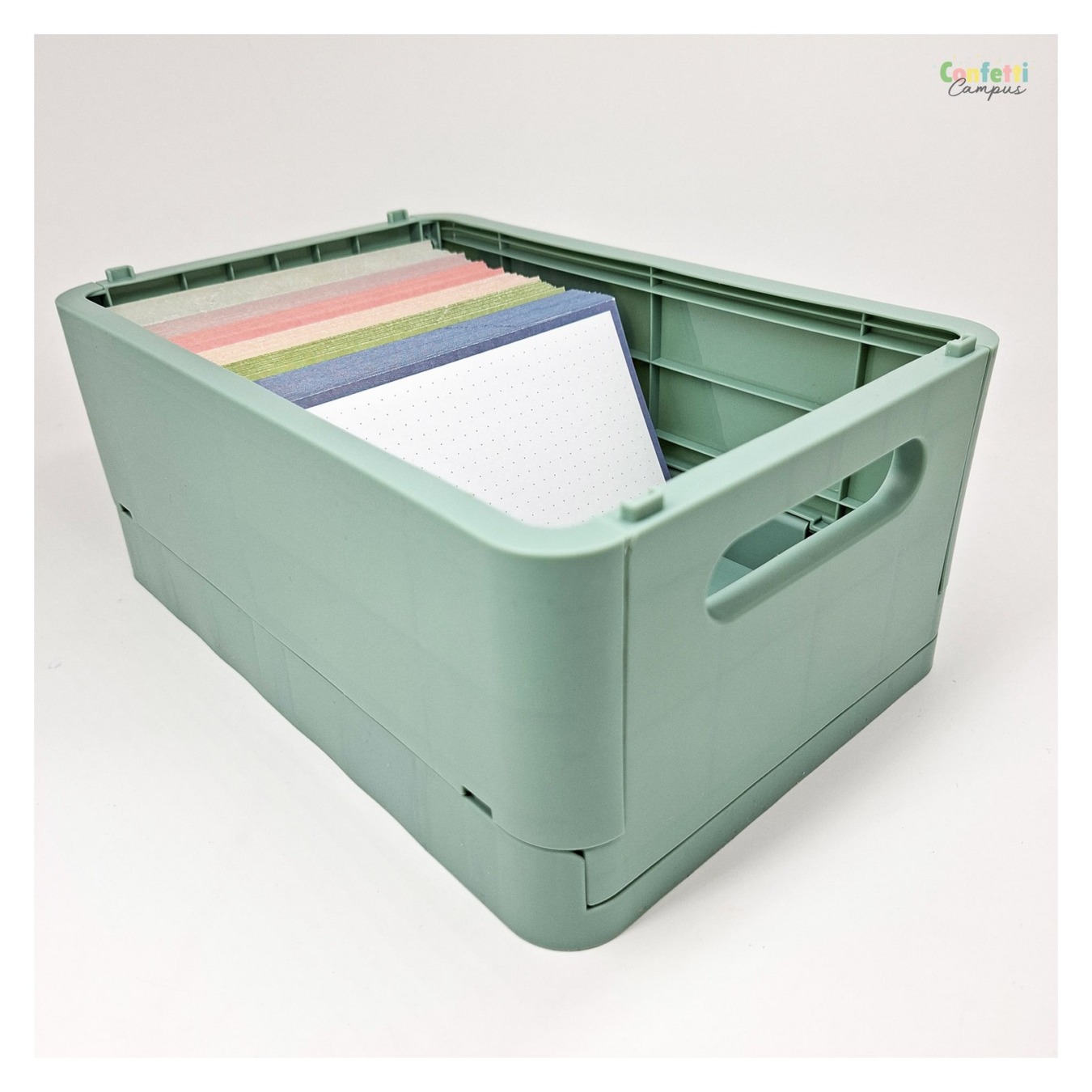 Leitner Flashcards A6 Dotted Staalblauw Mood