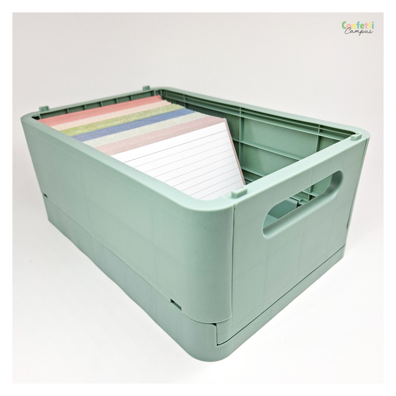 Leitner Flashcards A6 Gelinieerd Greige