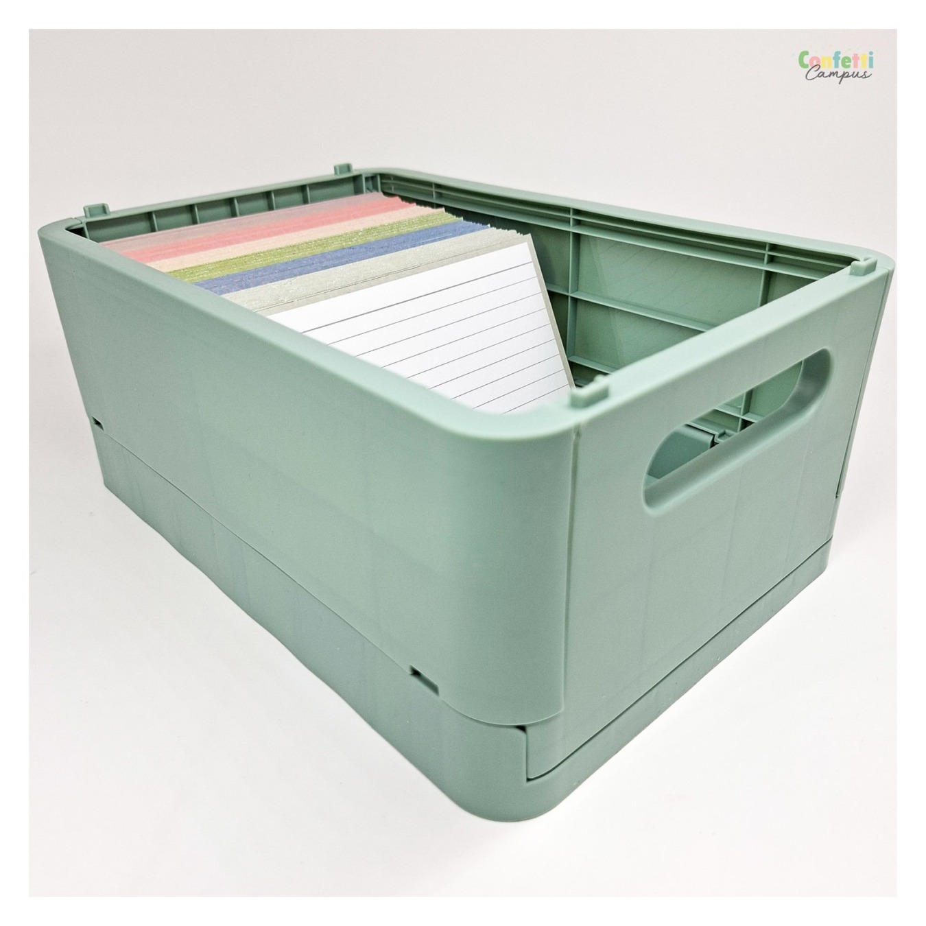 Leitner Flashcards A6 Gelinieerd Grijs