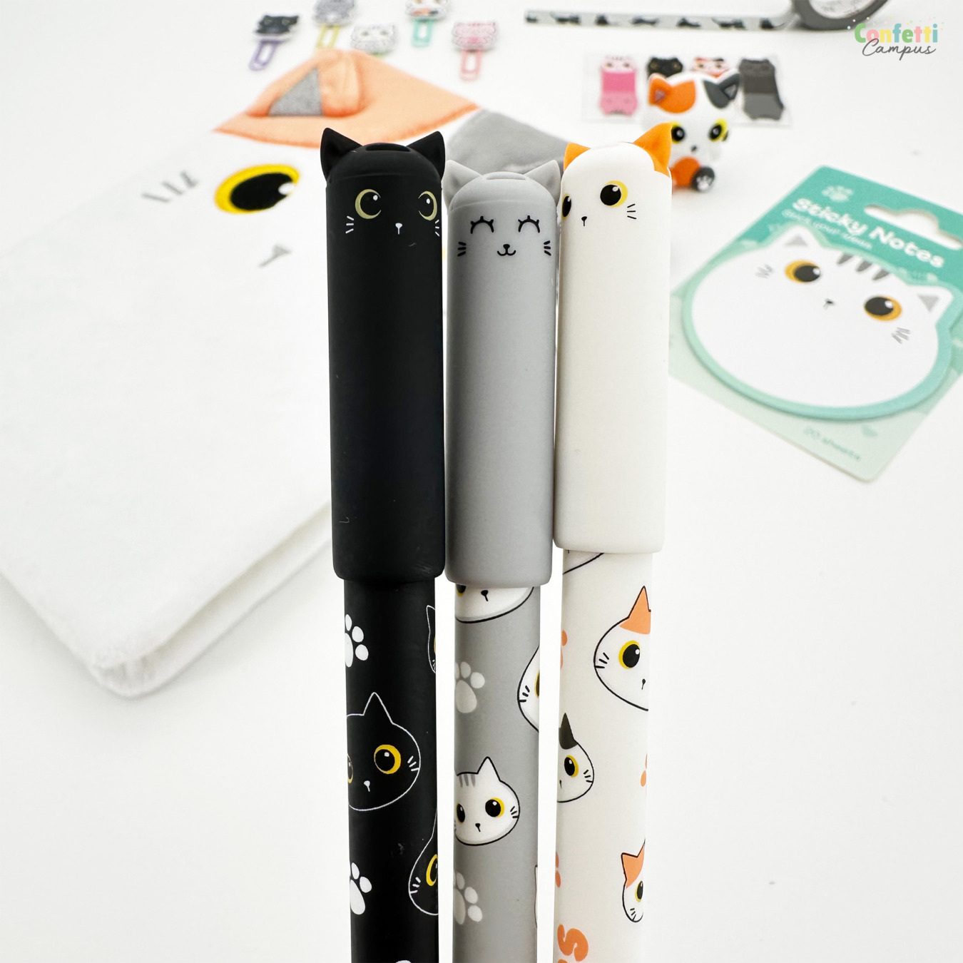 i-Total Uitwisbare Dierenpennen CatLovers 3 stuks