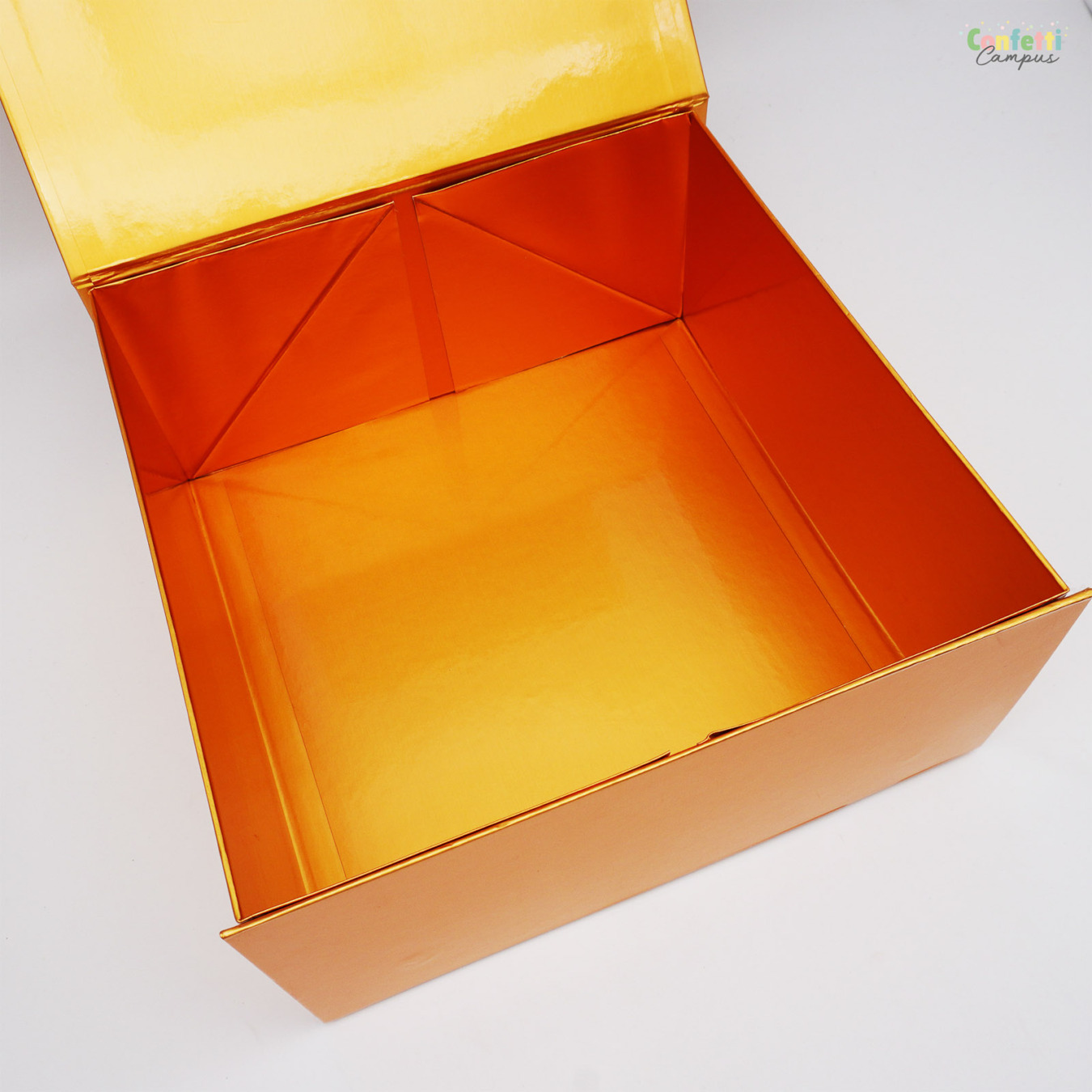 Luxe Cadeaubox Vierkant 23 x 23 x 11 cm Goud