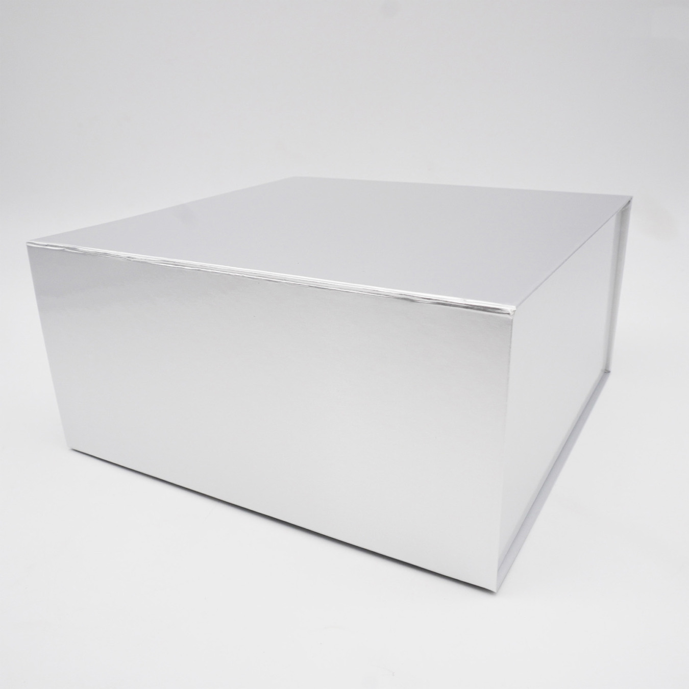 luxe cadeaubox vierkant 23 x 23 x 11 cm zilver