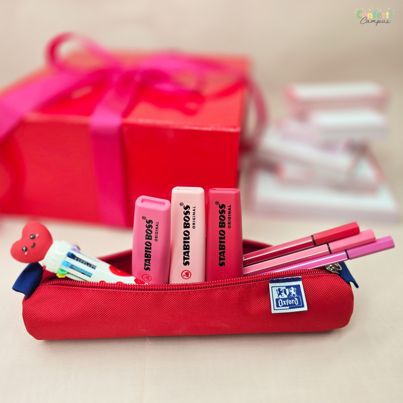 Pretty Notes & Flashcards Giftset Rood - Roze