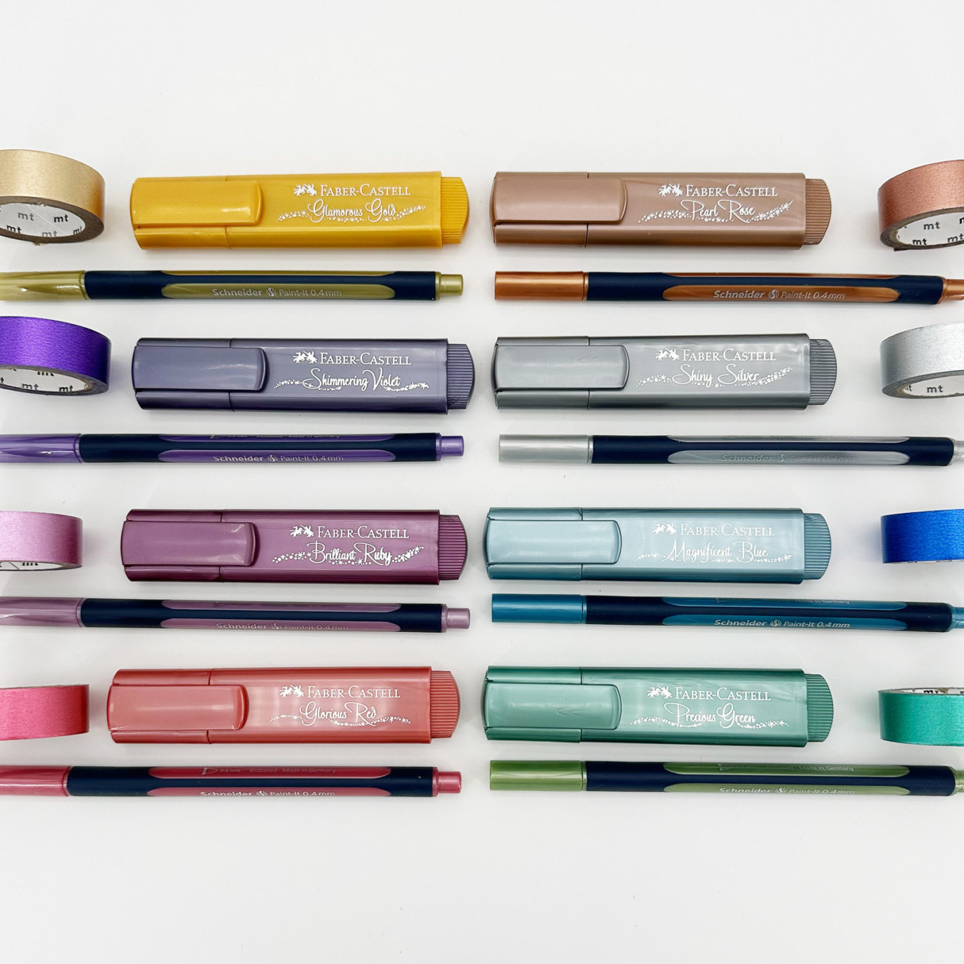 cadeauset metallic schrijfwaren & washi tape-6