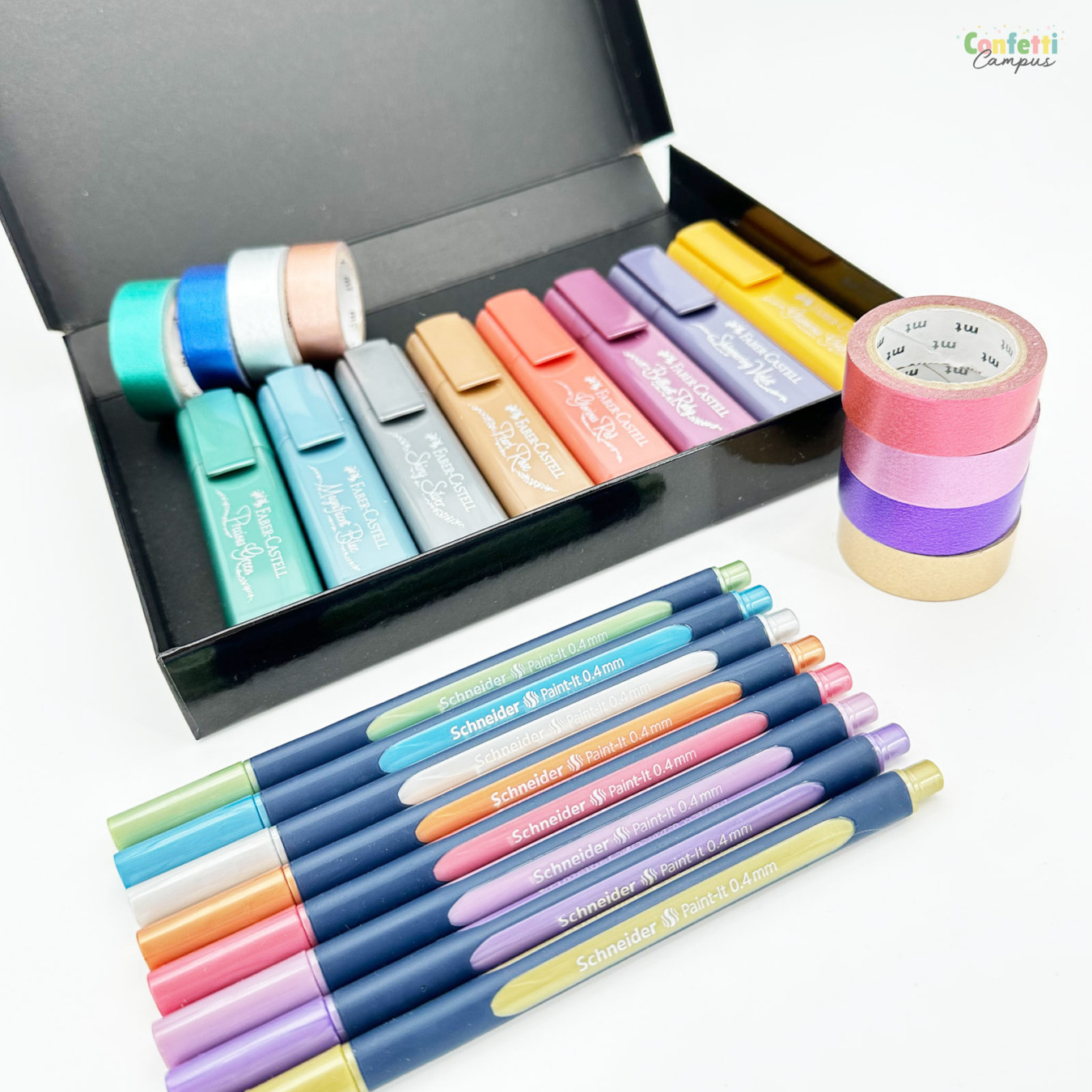 cadeauset metallic schrijfwaren & washi tape-6