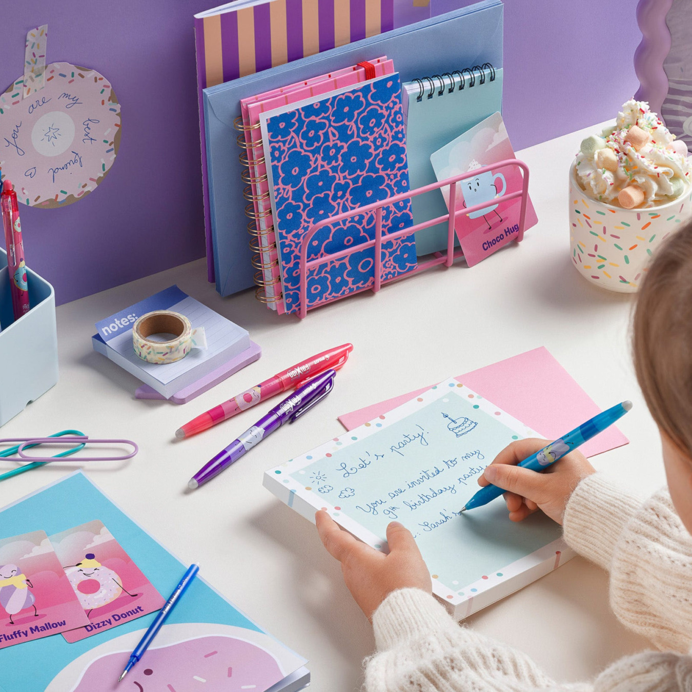 pilot frixion frixion ball 0.7 uitwisbare pen sweet paradise limited edition coral-1