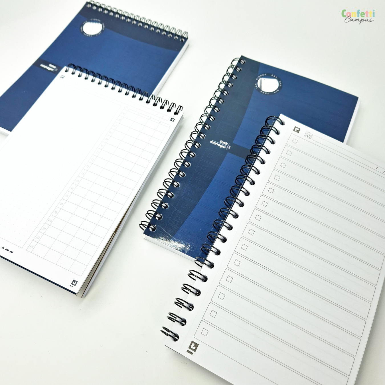 oxford taskmanager daily planner a5 donkerblauw