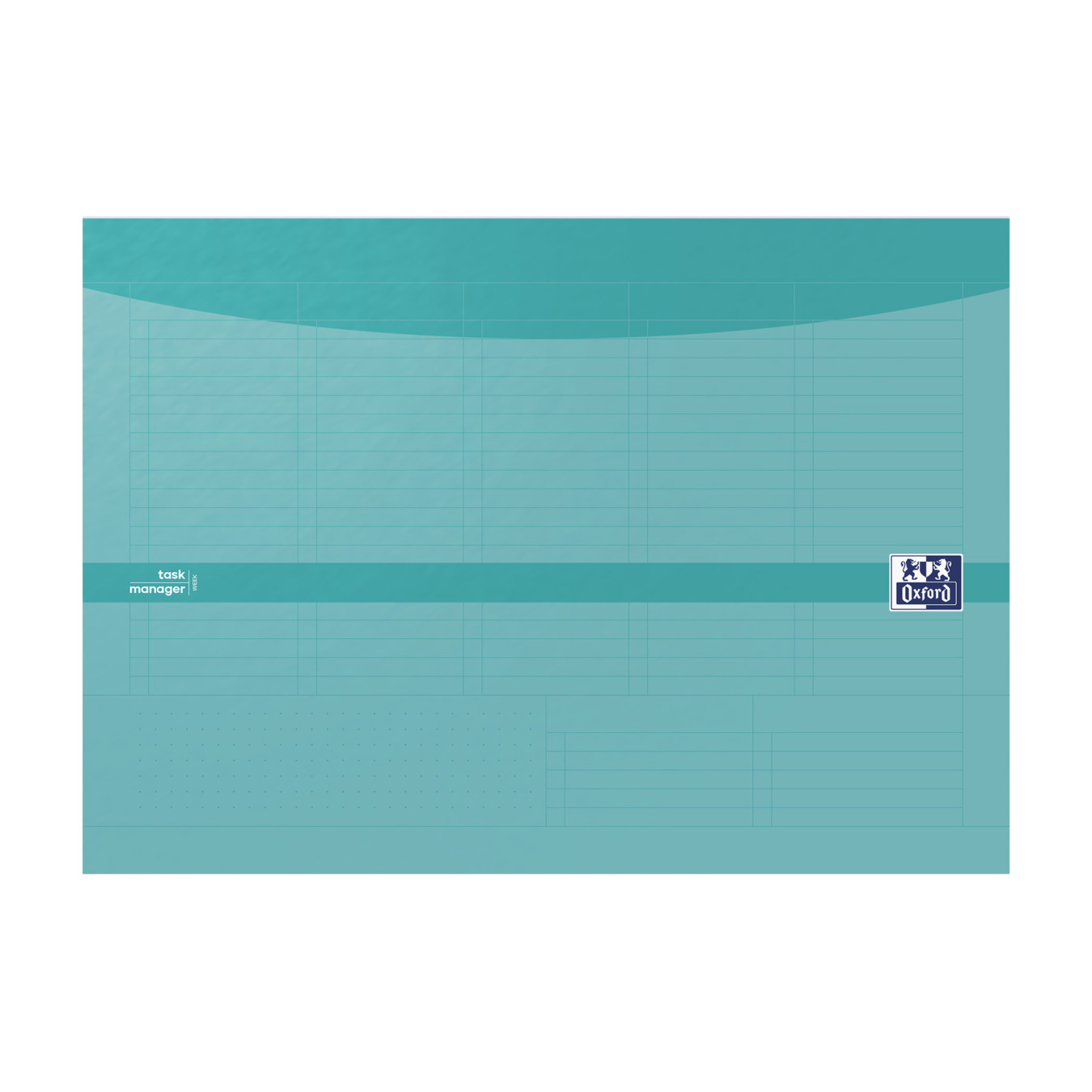 oxford weekly planner a4 turquoise