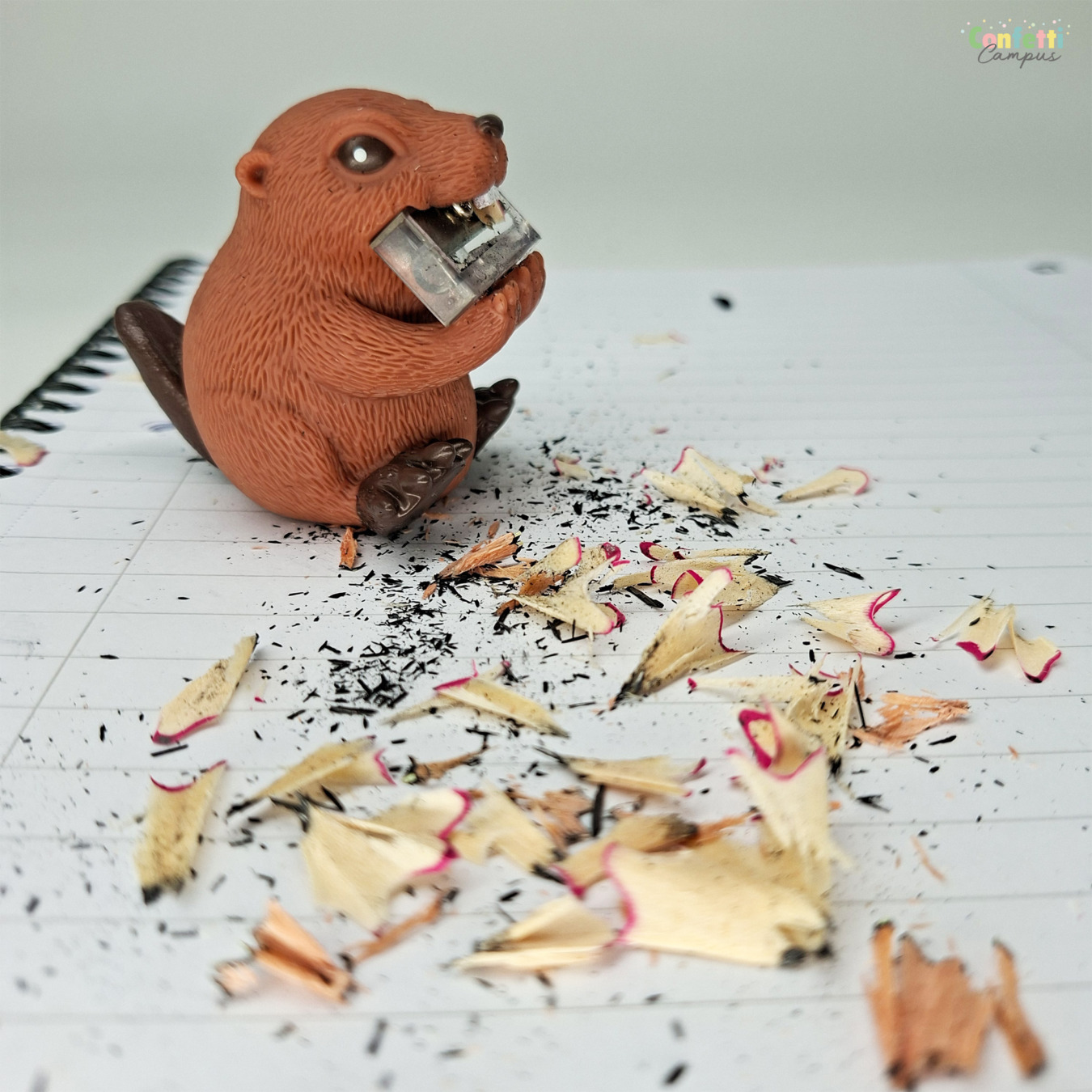 brunnen puntenslijper bever bruin