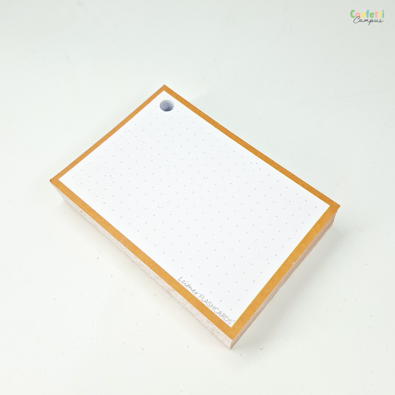 leitner flashcards a7 dotted oker geel