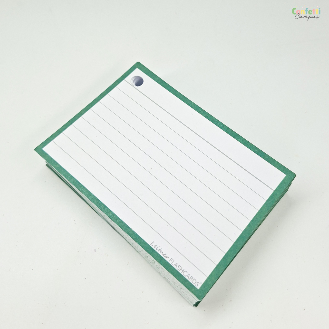 leitner flashcards a7 gelinieerd forest groen