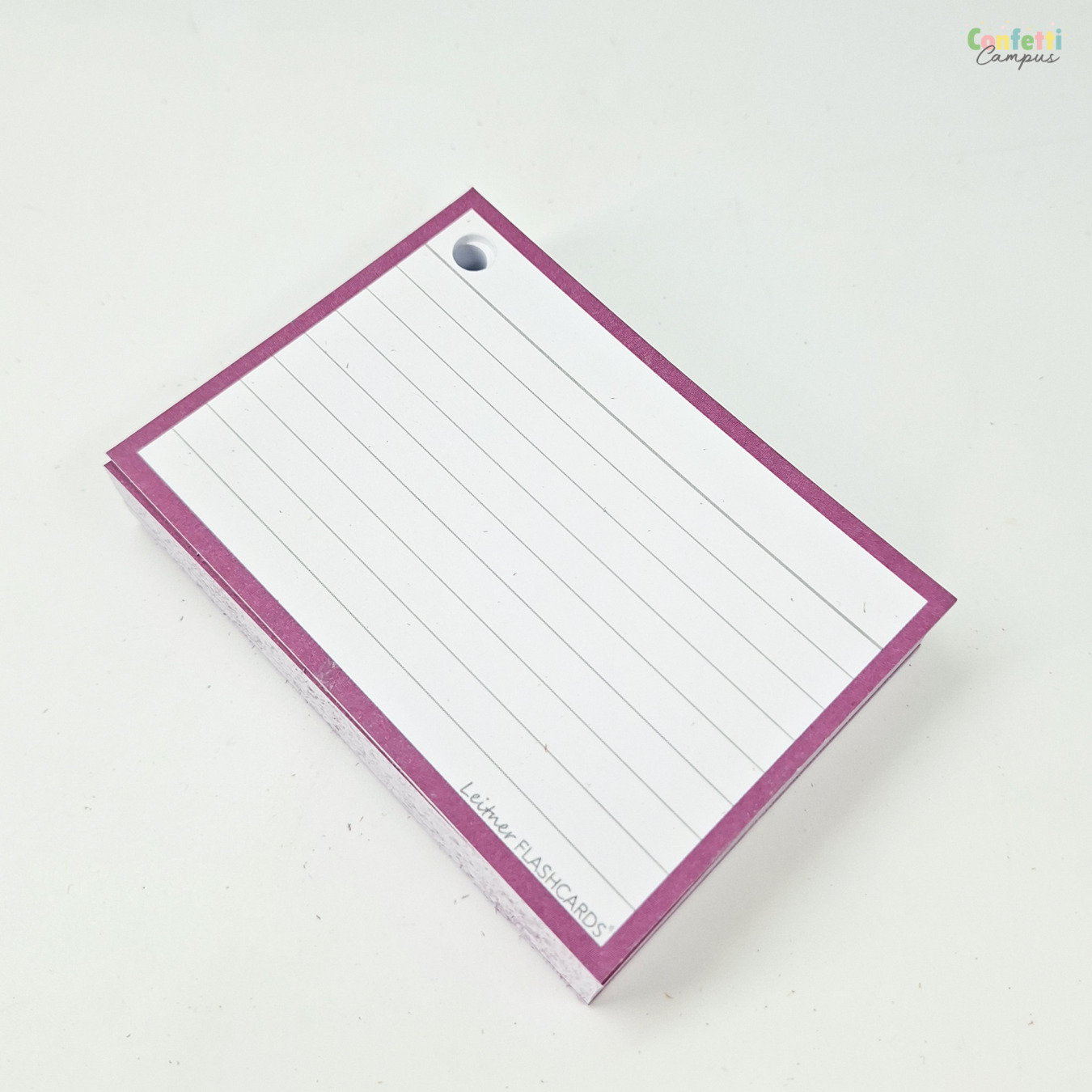 leitner flashcards a7 gelinieerd pruim paars