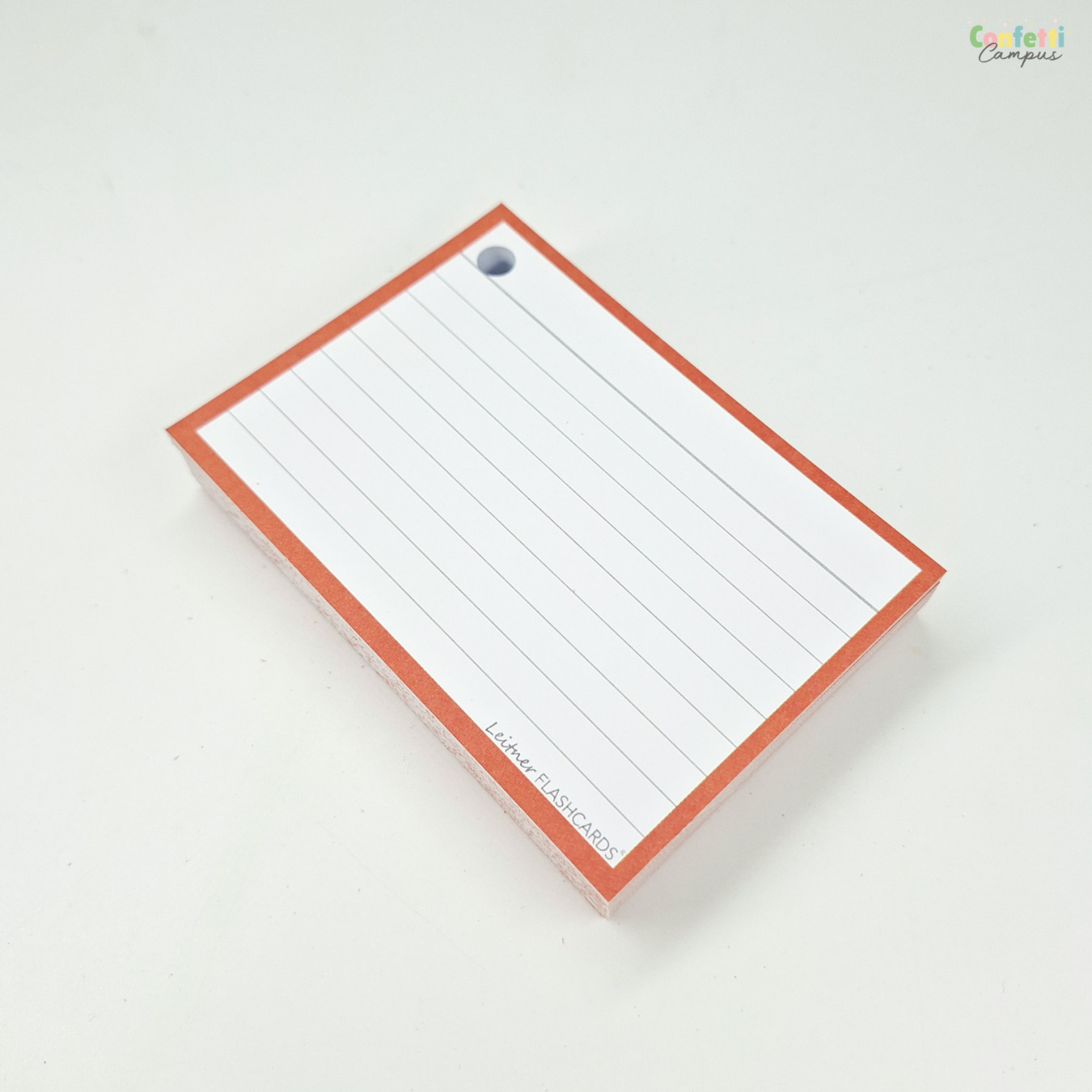 leitner flashcards a7 gelinieerd terra oranje