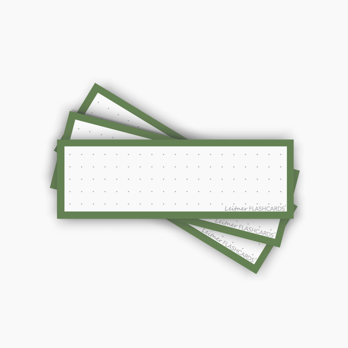 leitner flashcards half dotted forest groen