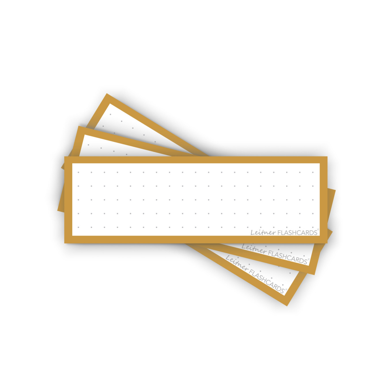 leitner flashcards half dotted oker geel