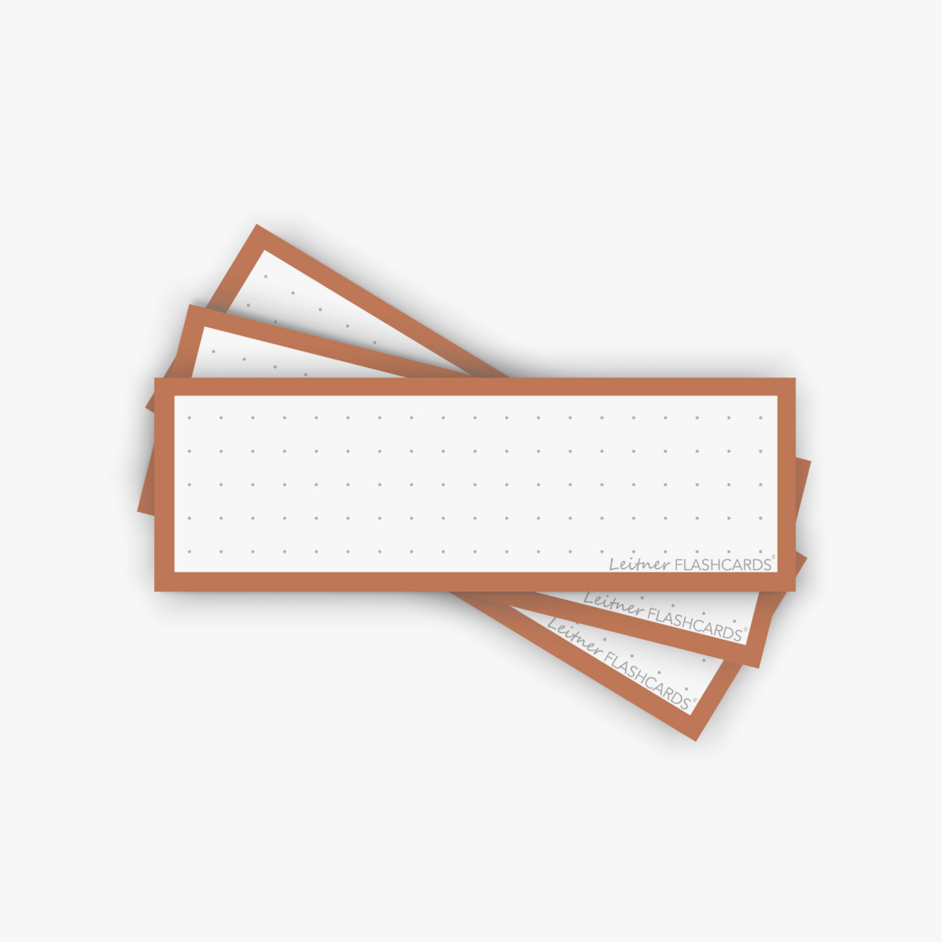 leitner flashcards half dotted terra oranje