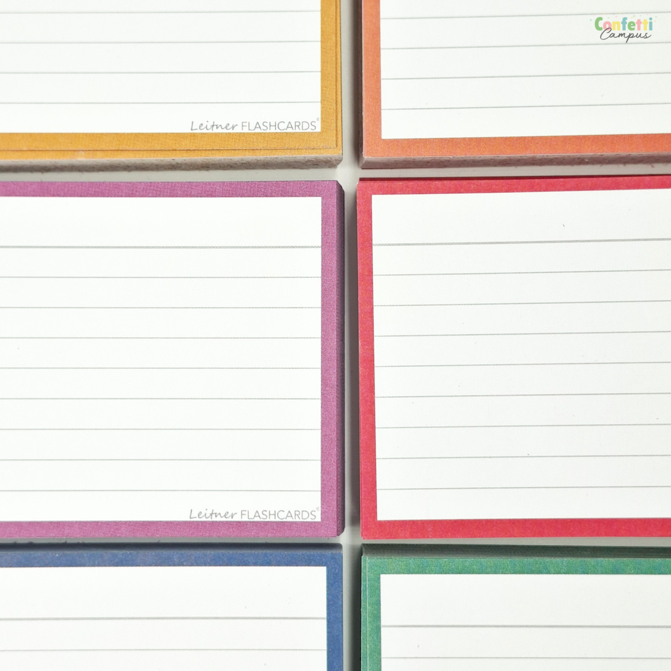 leitner flashcards pakket a7 retro gelinieerd 300 stuks