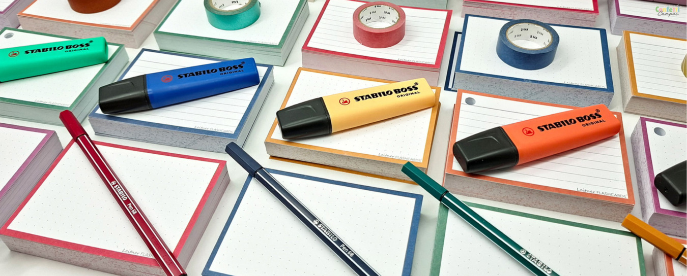 leitner flashcards retro homepage banner