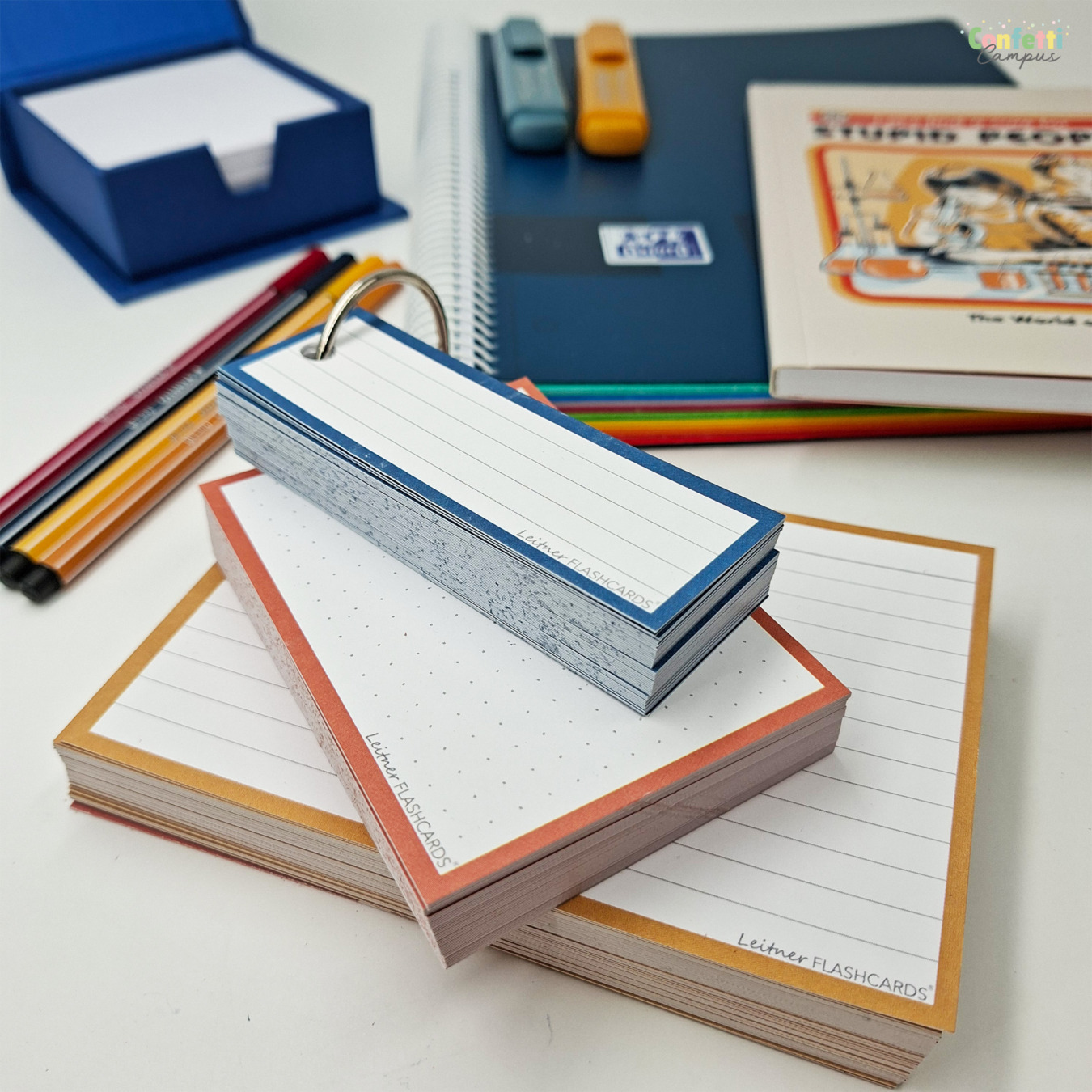 leitner flashcards retro