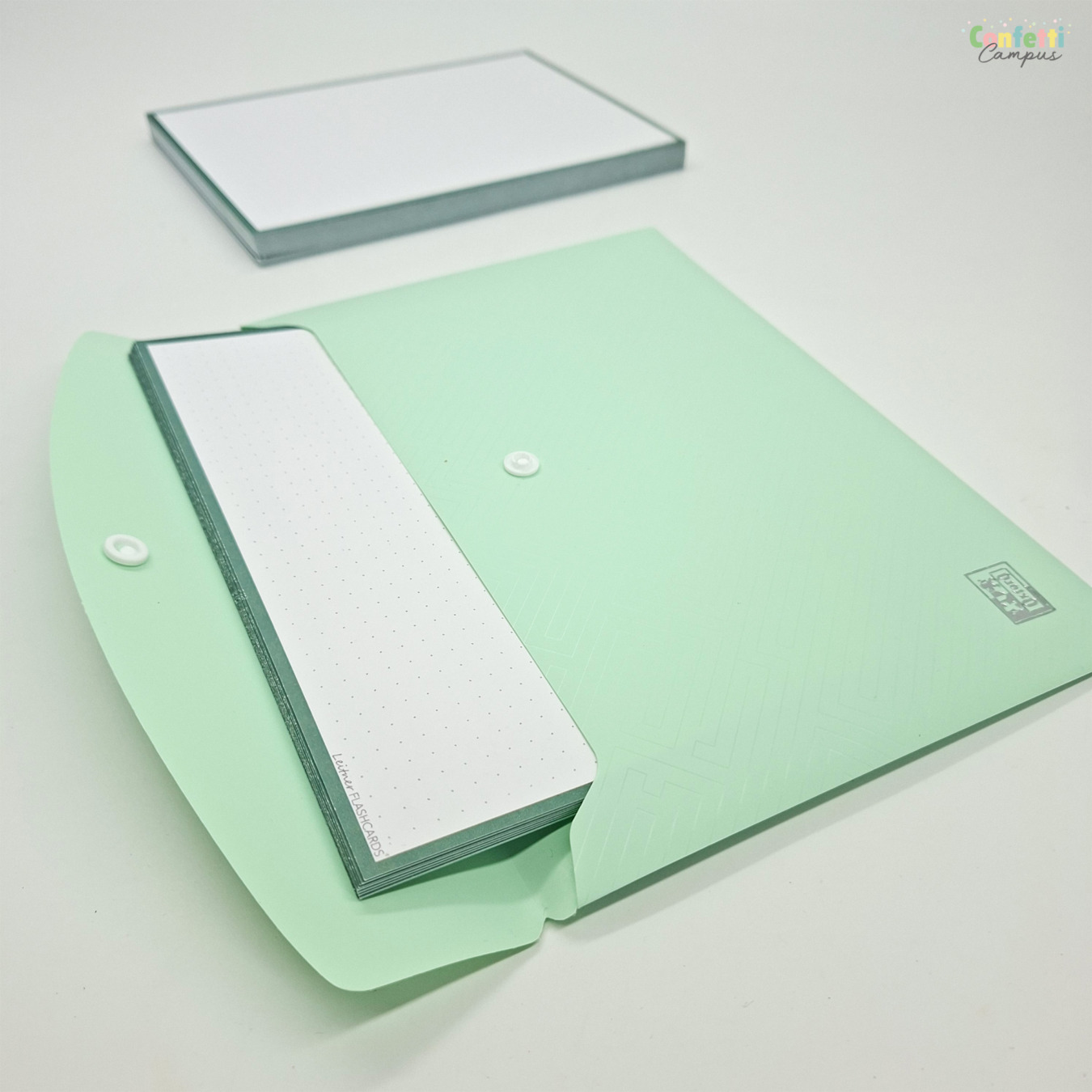 leitner flashcards a5 dotted forest groen