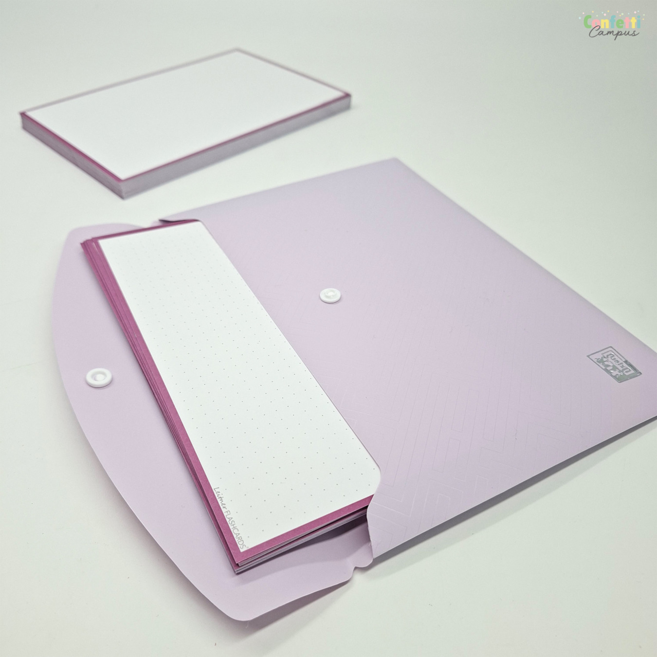 leitner flashcards a5 dotted pruim paars