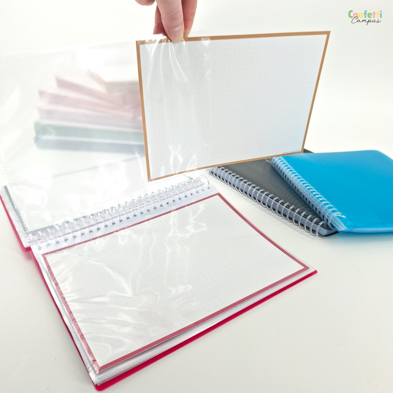 leitner flashcards a5 dotted retro