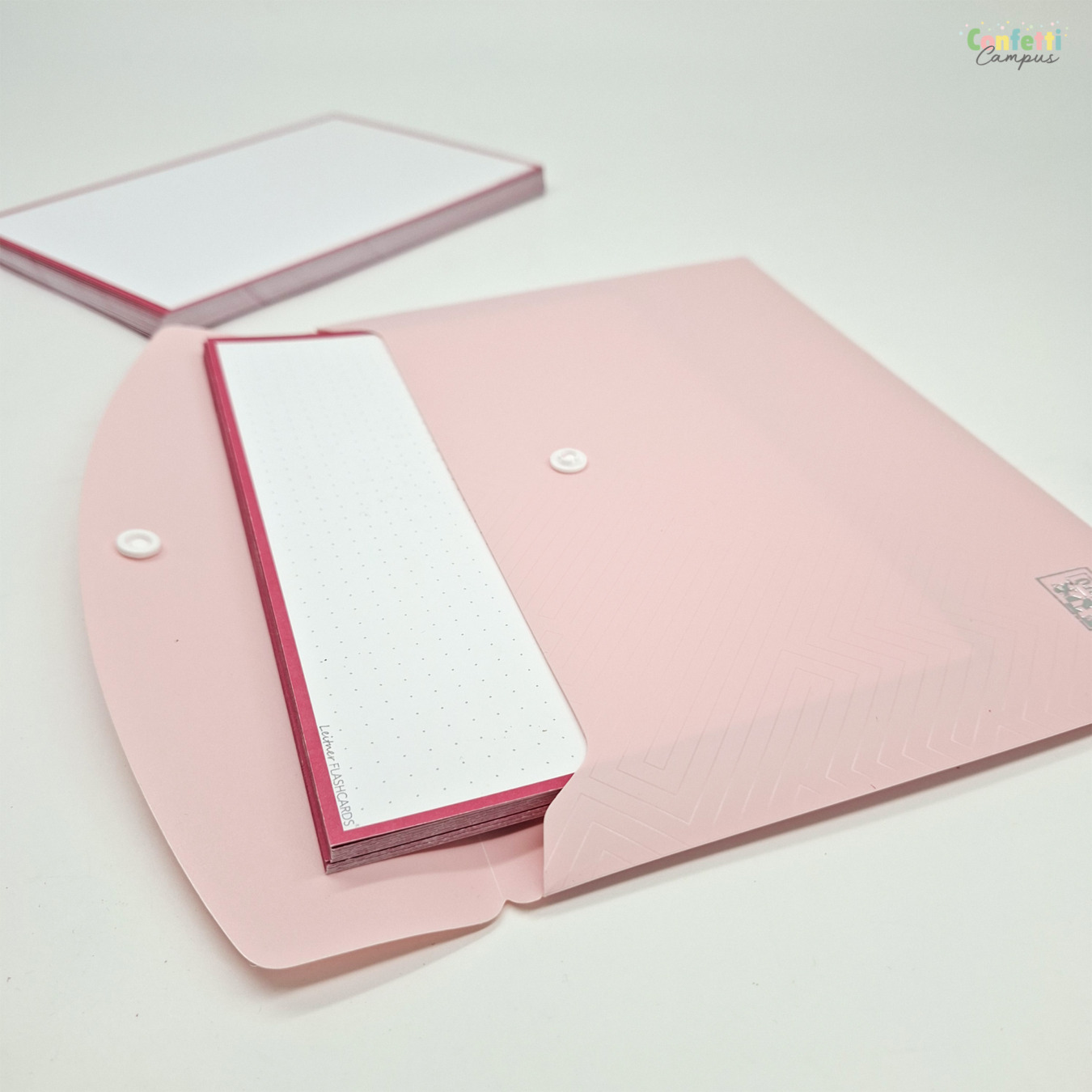 leitner flashcards a5 dotted roest rood