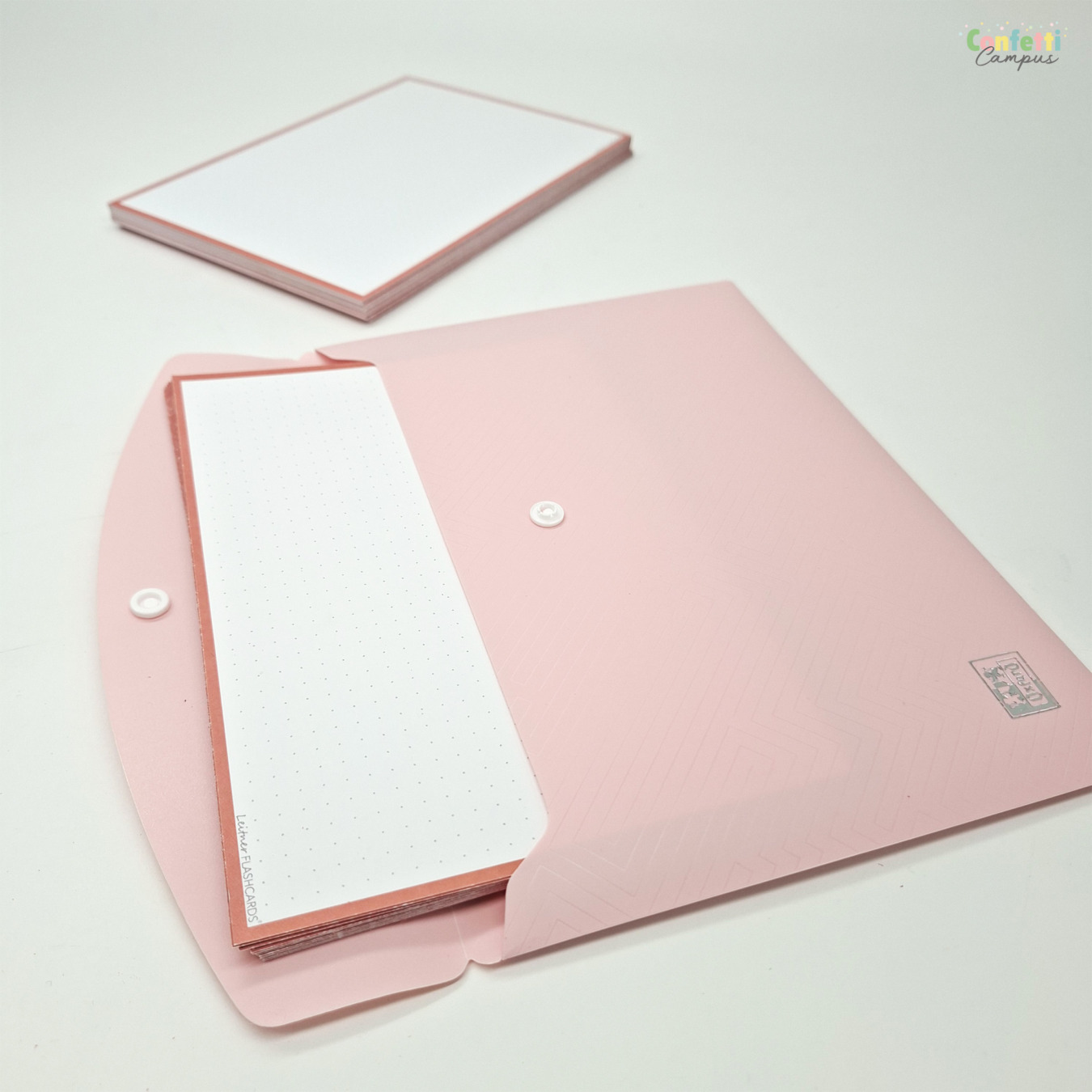 leitner flashcards a5 dotted terra oranje