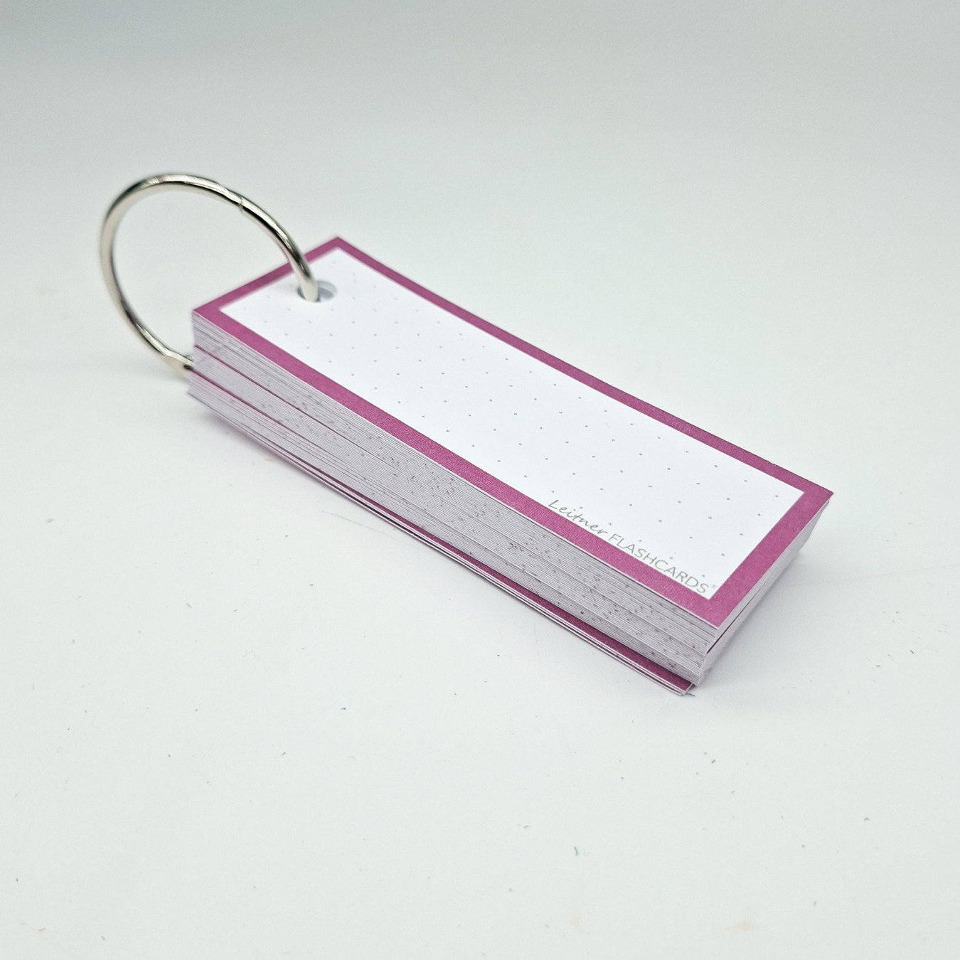 leitner flashcards half dotted pruim paars