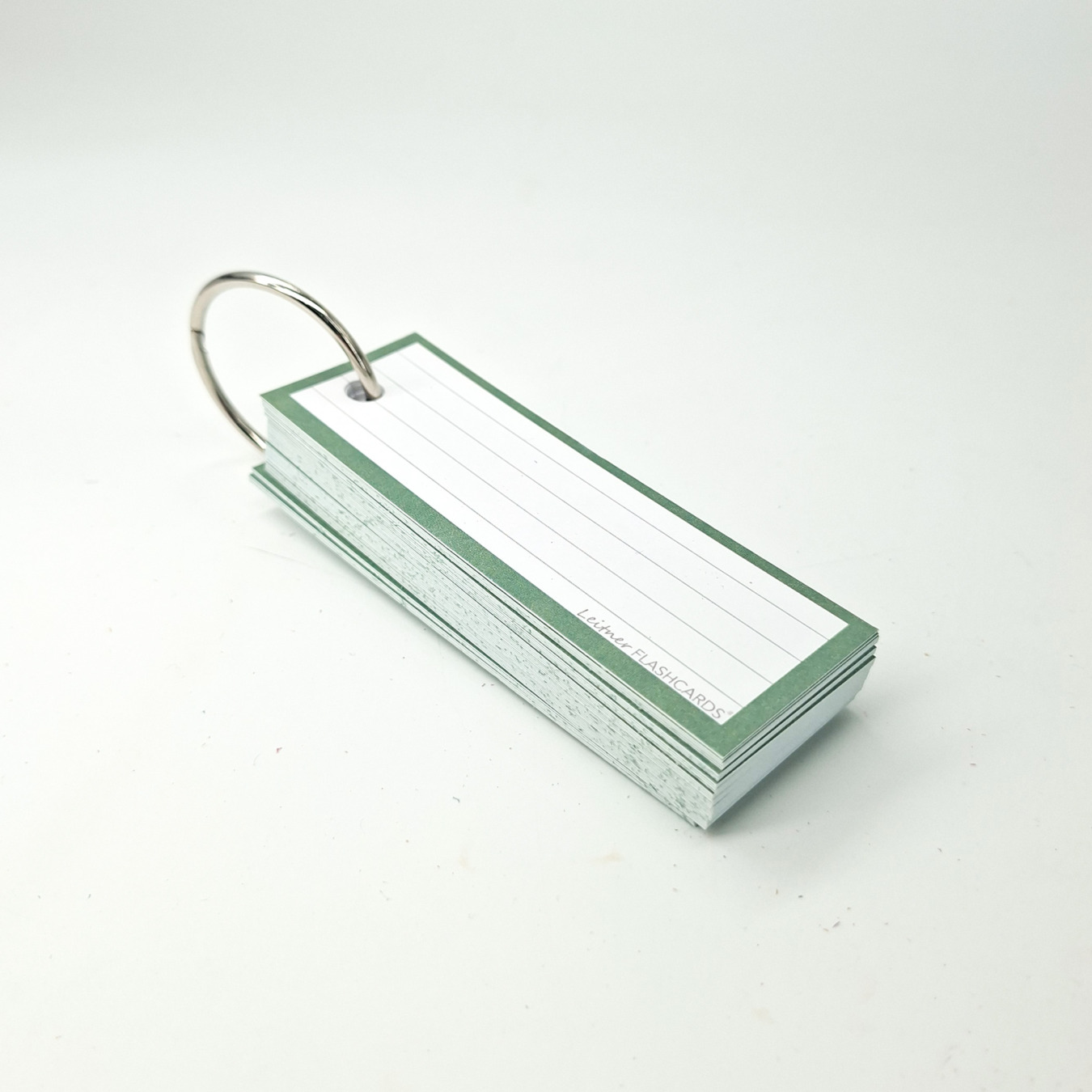 leitner flashcards half gelinieerd forest groen
