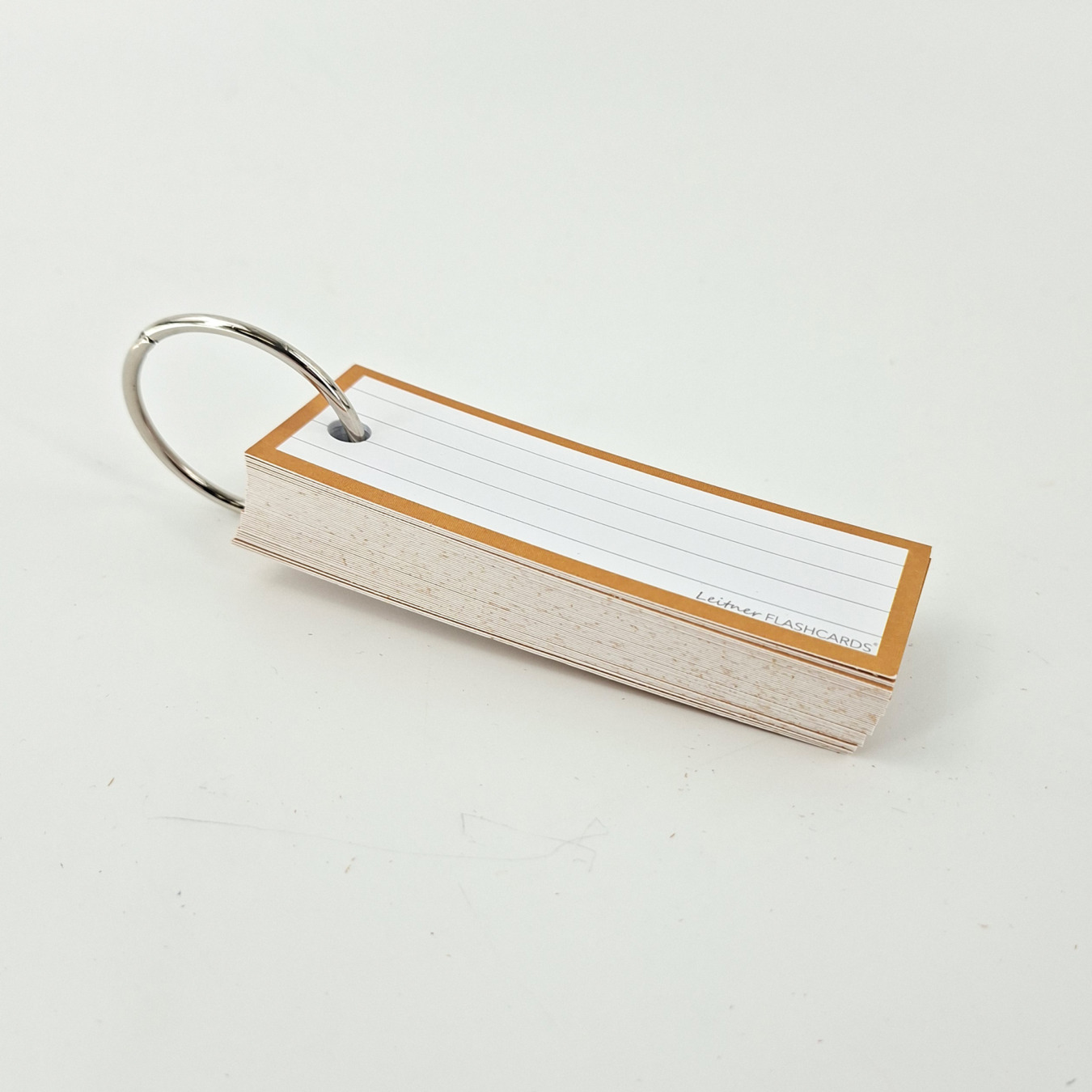 leitner flashcards half gelinieerd oker geel