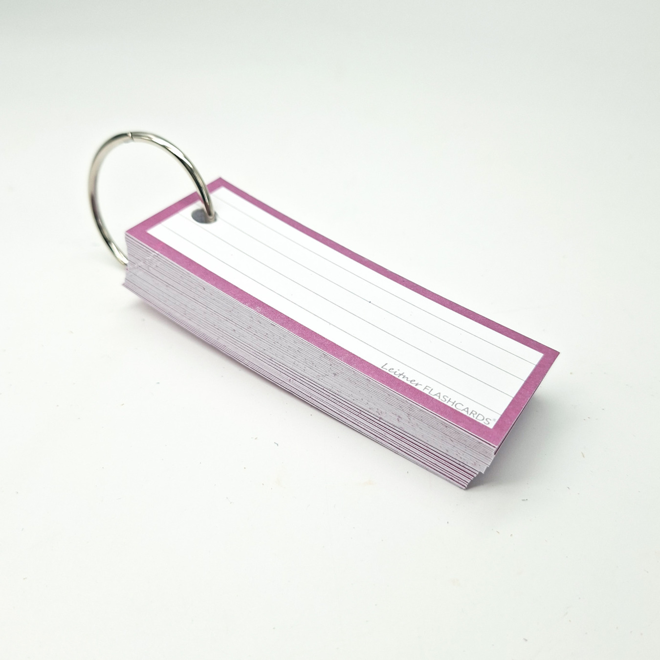 leitner flashcards half gelinieerd pruim paars