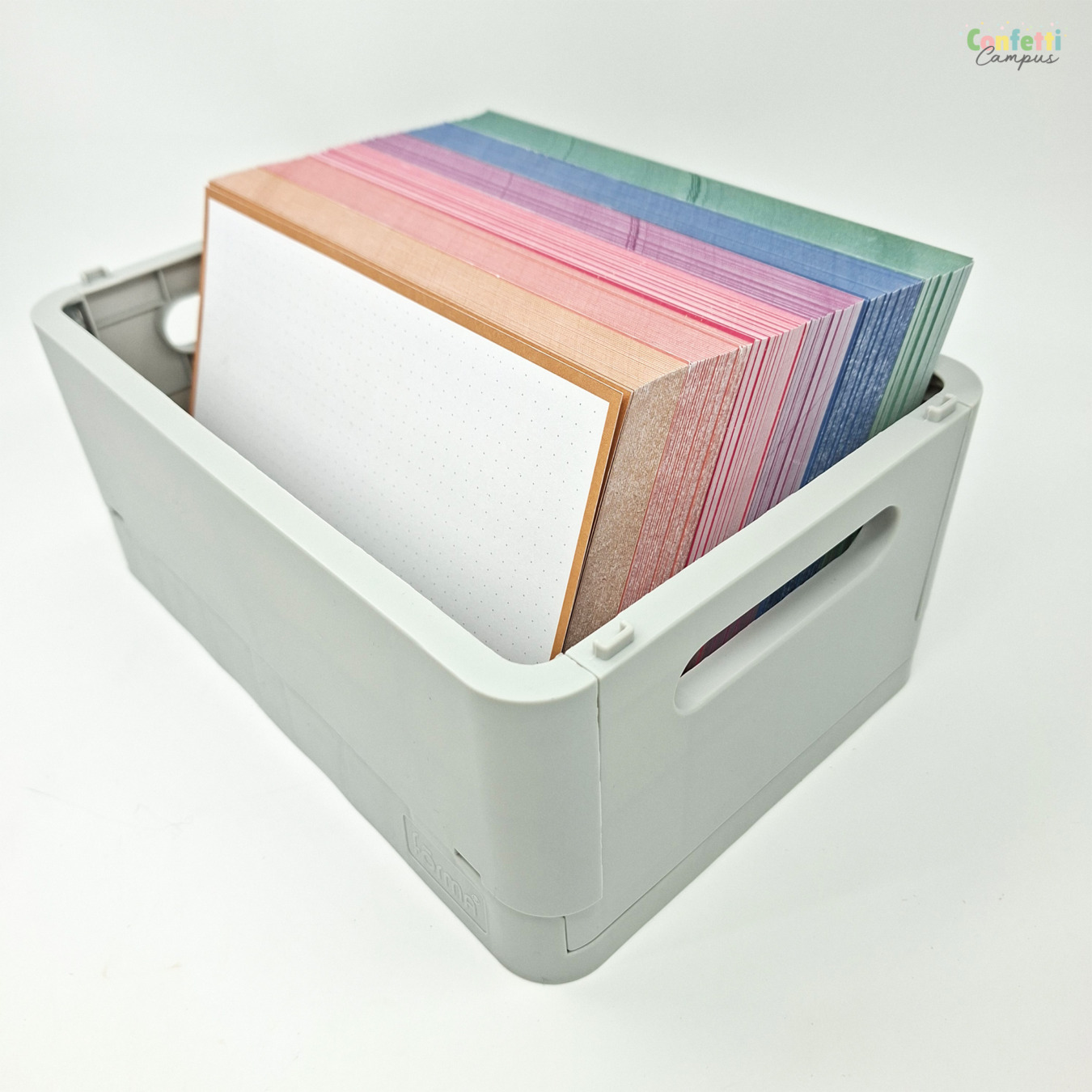 leitner flashcards pakket a5 retro dotted 300 stuks3