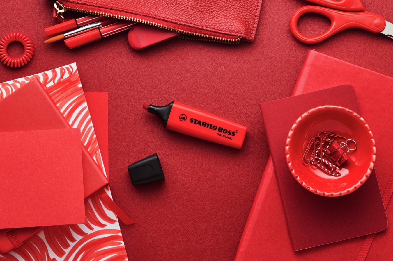 stabilo boss original markeerstift enkele stift rood