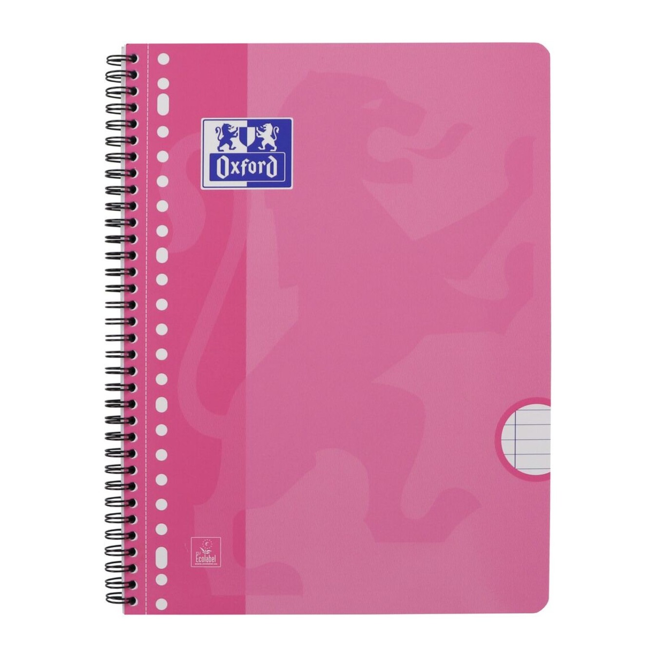 Oxford A4+ Collegeblok Gelinieerd Roze