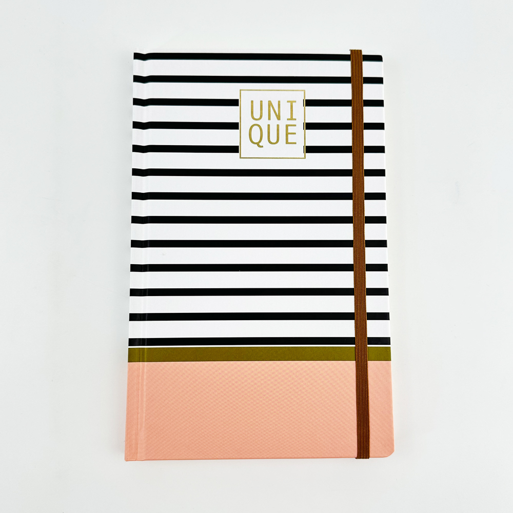 ancor notebook unique hardcover gelinieerd 13 x 21 cm dots & stripes