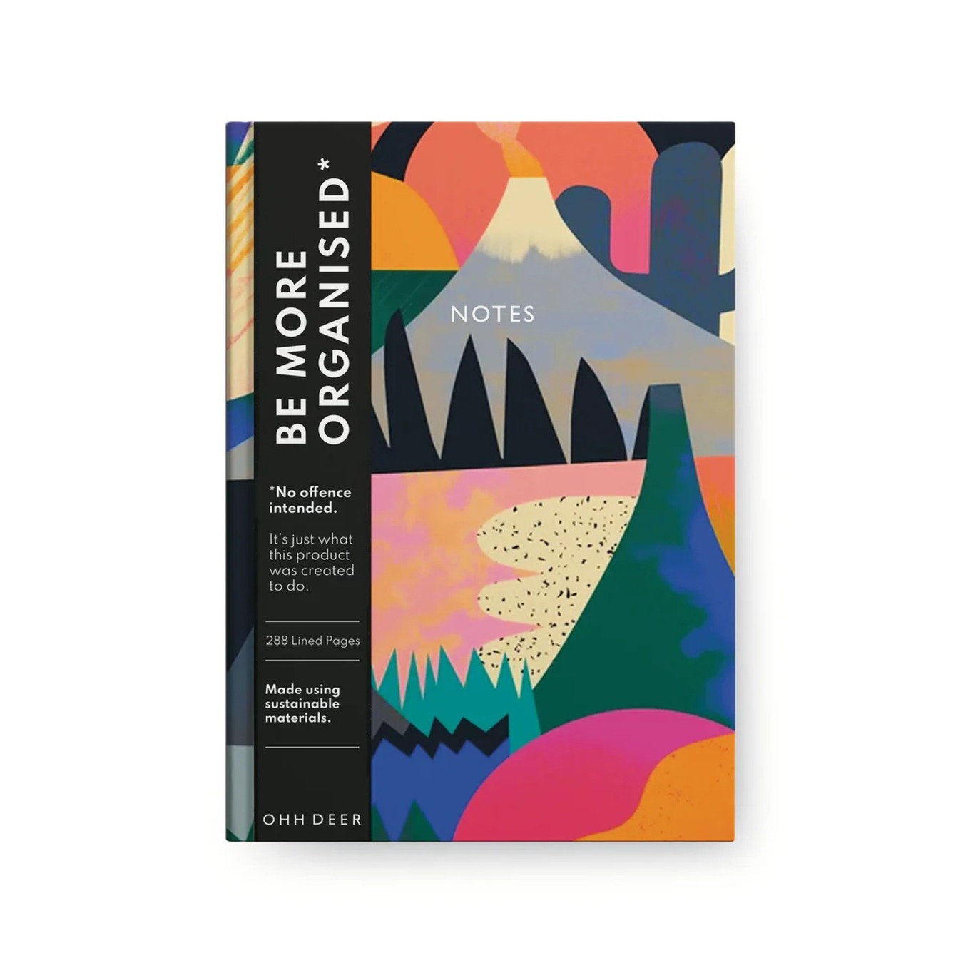 ohhdeer notebook hardcover a5 gelinieerd volcano