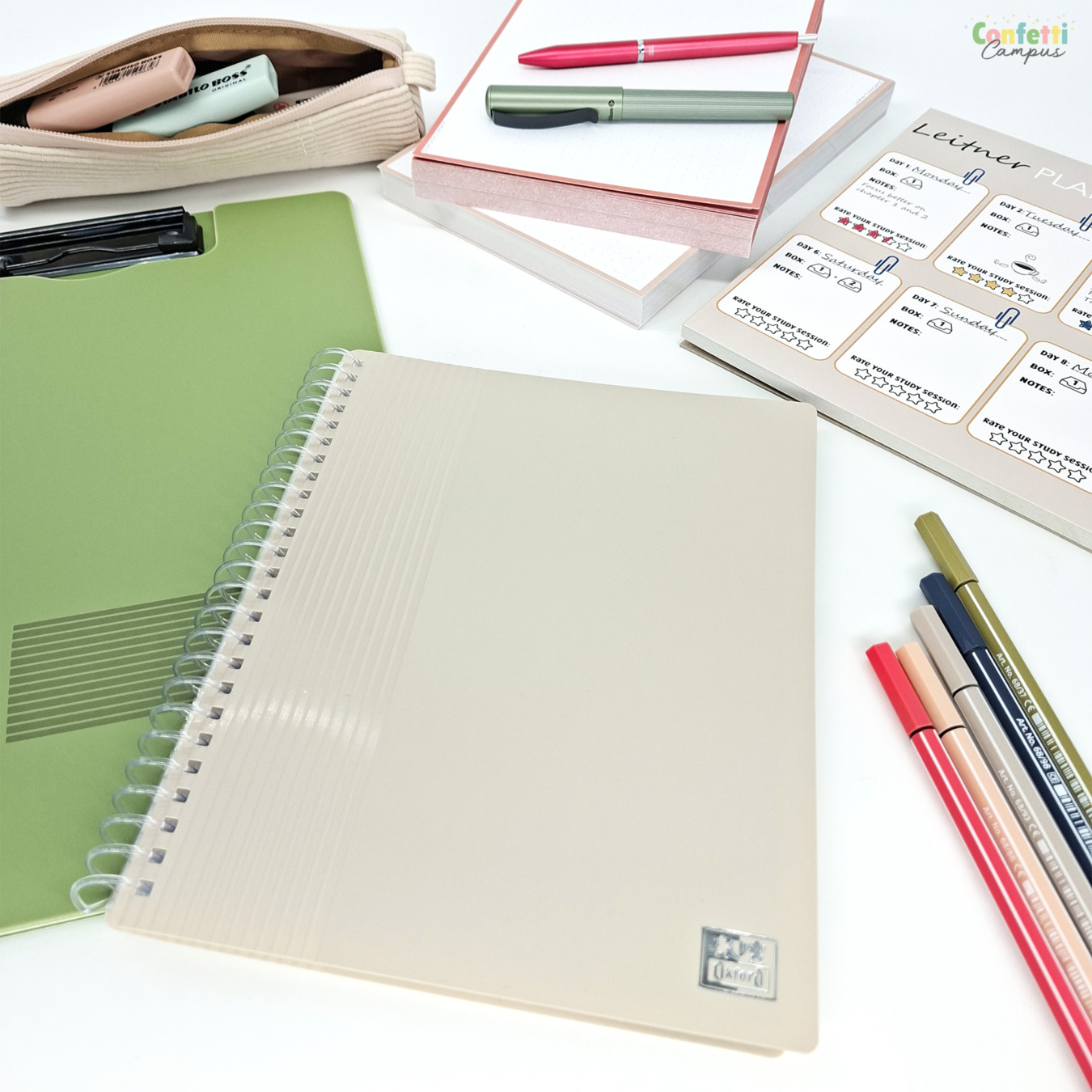 oxford showtas portfolio a5 40 insteekhoezen zand