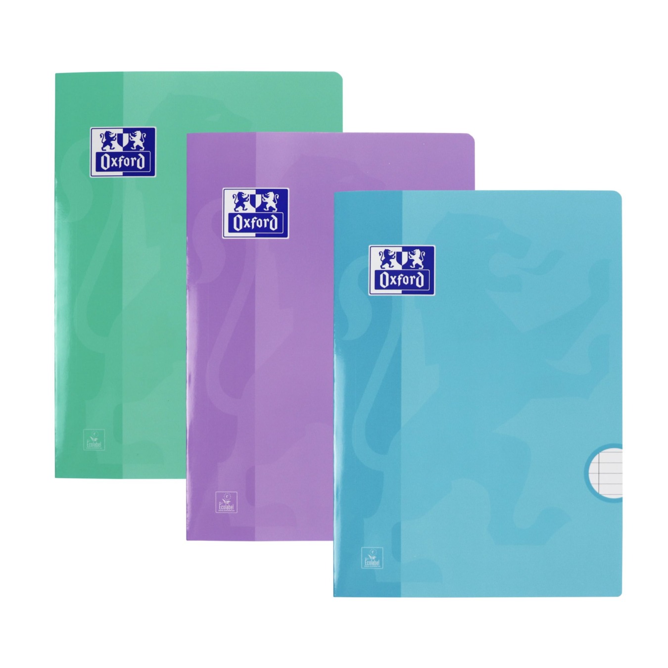 voordeelset 3 oxford a4 schriften gelinieerd pastel