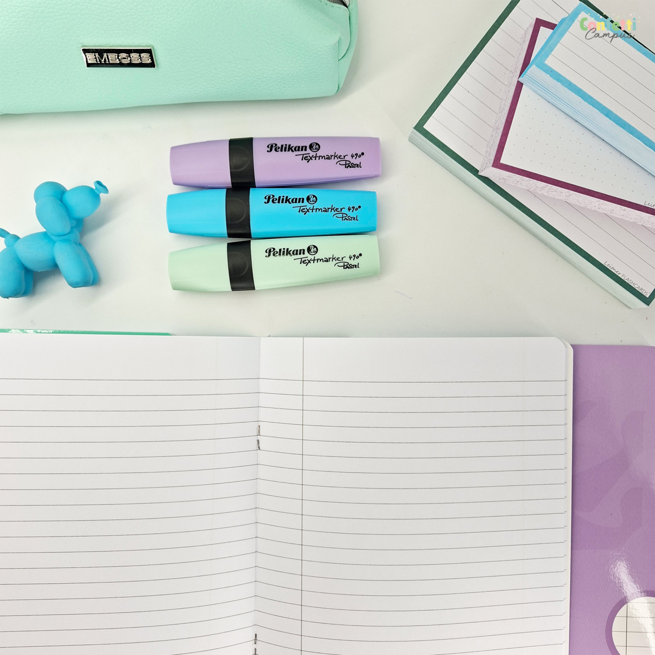 voordeelset 3 oxford a4 schriften gelinieerd pastel