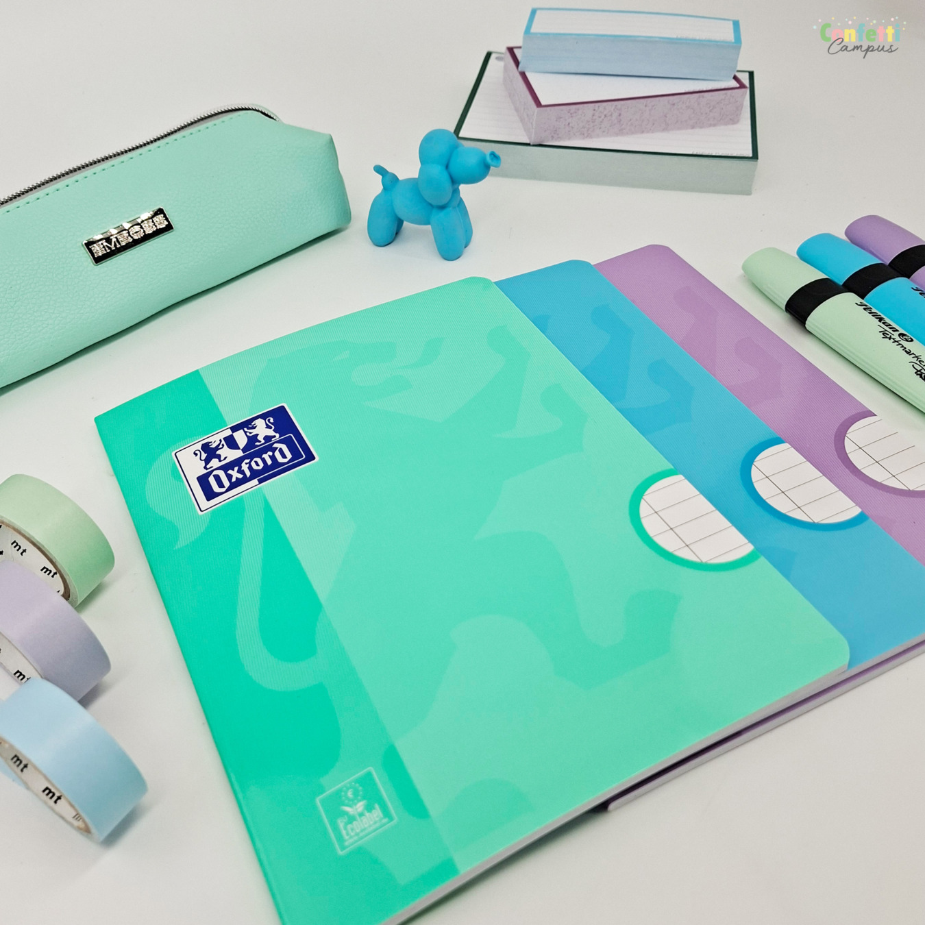 voordeelset 3 oxford a5 schriften gelinieerd pastel