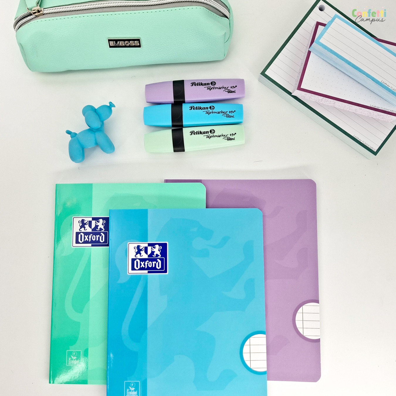 voordeelset 3 oxford a5 schriften gelinieerd pastel