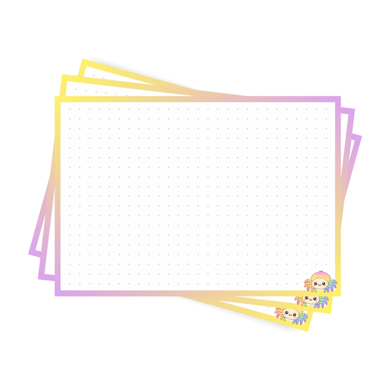 leitner flashcards a6 dotted geel:roze spin